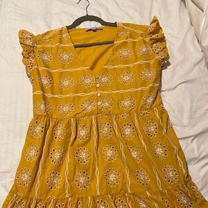 Loft light saffron yellow dress